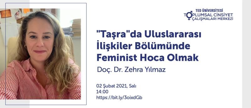 Doç. Dr. Zehra Yılmaz'ın feminizm hakkındaki bir söyleşisinin duyurusu. Kaynak, _web_tr_1-TED Üniversitesi.jpg Doç. Dr. Zehra Yılmaz'ın feminizm hakkındaki bir söyleşisinin duyurusu. Kaynak, _web_tr_1-TED Üniversitesi.jpg
