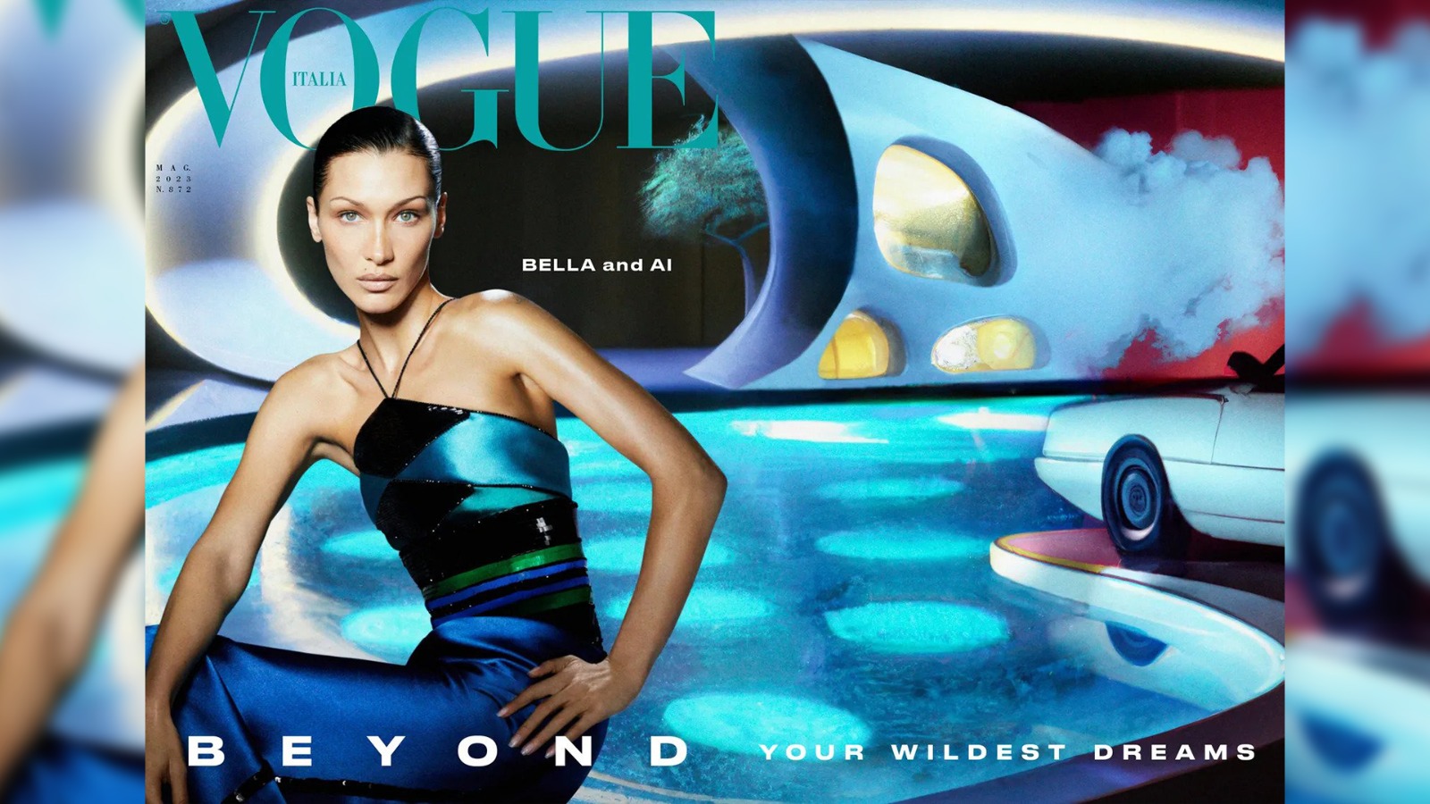 Moda dergisi Vogue, Bella Hadid ve yapay zekayı bir araya getirdi