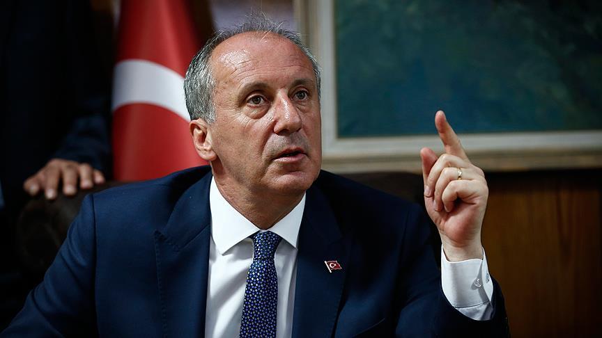 Muharrem İnce: CHP parçalanmamalı, omuz omuza ayak