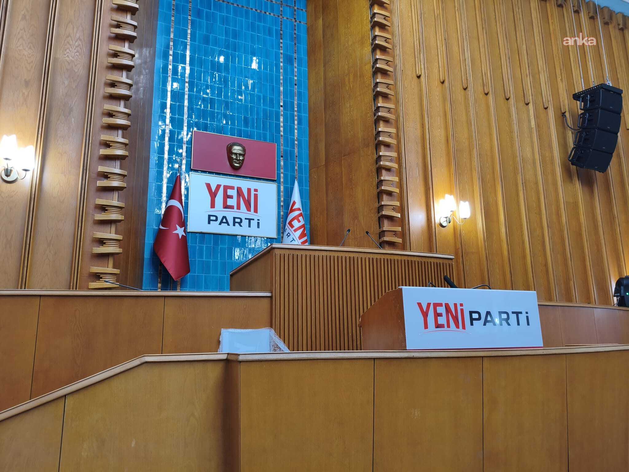 YENİ Parti'nin grup toplantı günü belirlendi