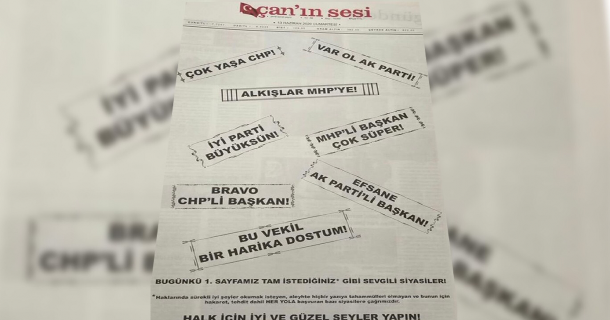 yerel gazete medya uzerindeki baskiya