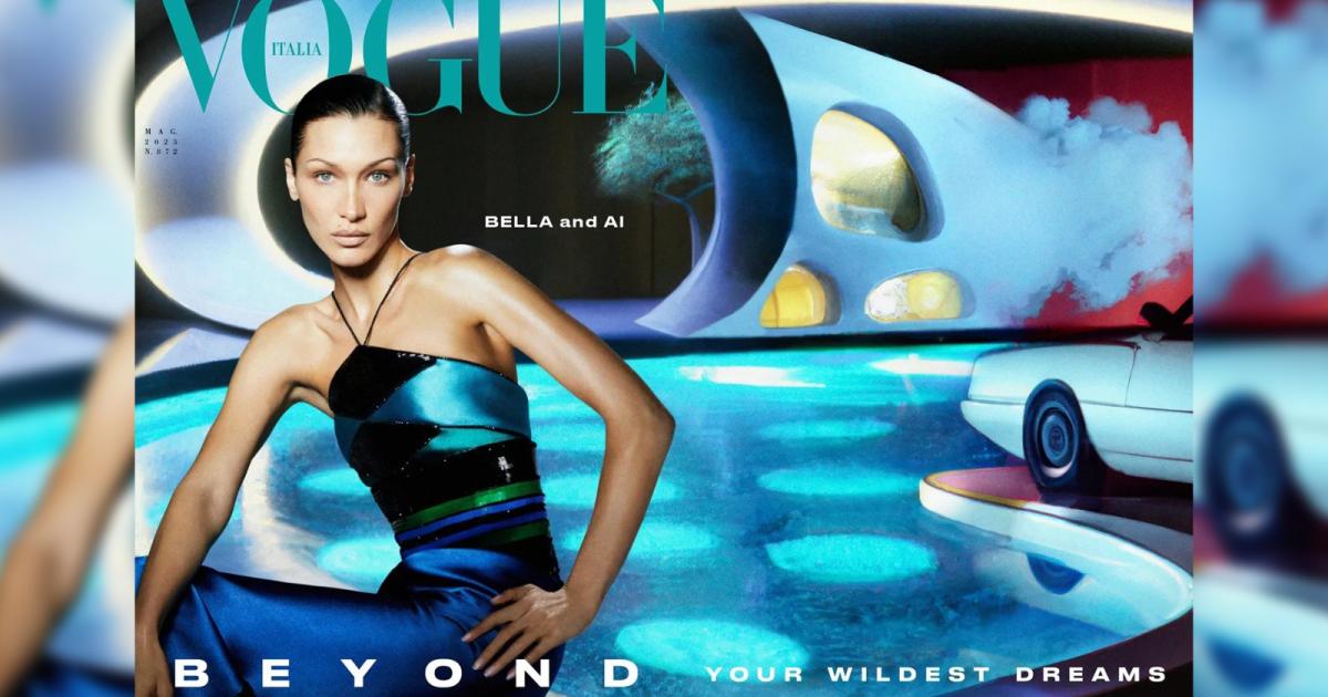 Moda dergisi Vogue, Bella Hadid ve yapay zekayı bir araya getirdi