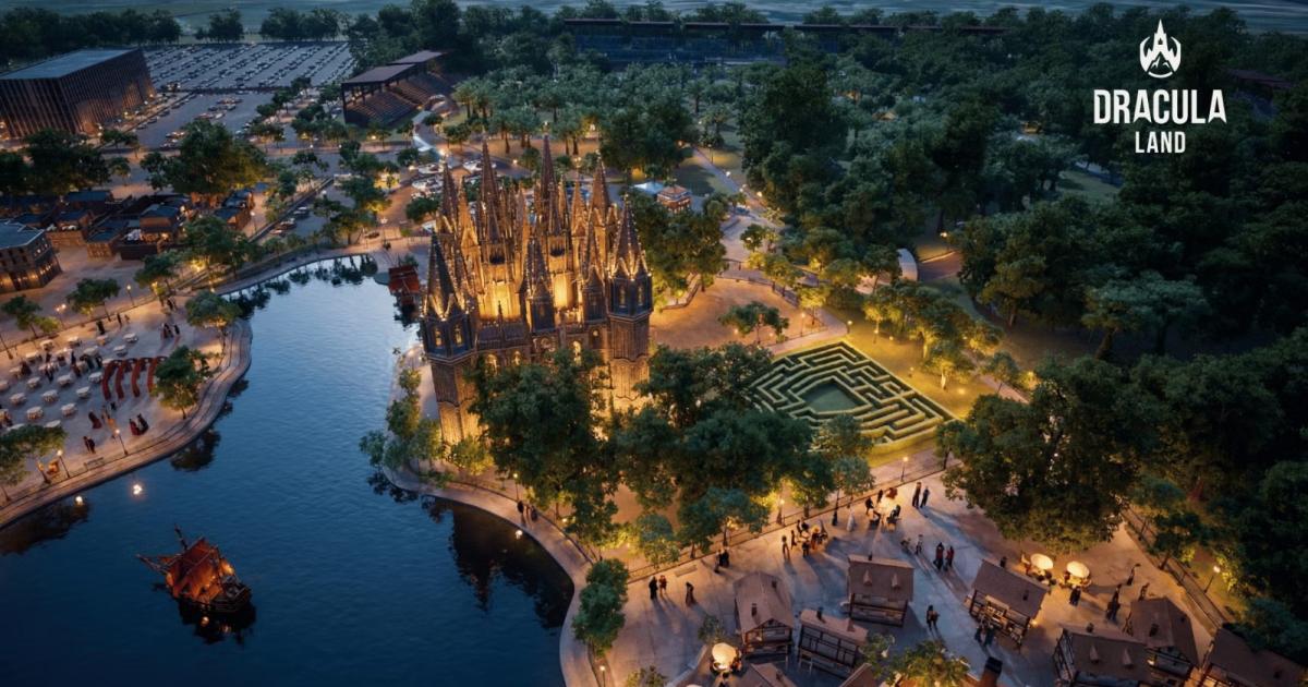 Bükreş'teki Dünyada En Büyük Drakula Temalı Eglenme Parkının Açılışı