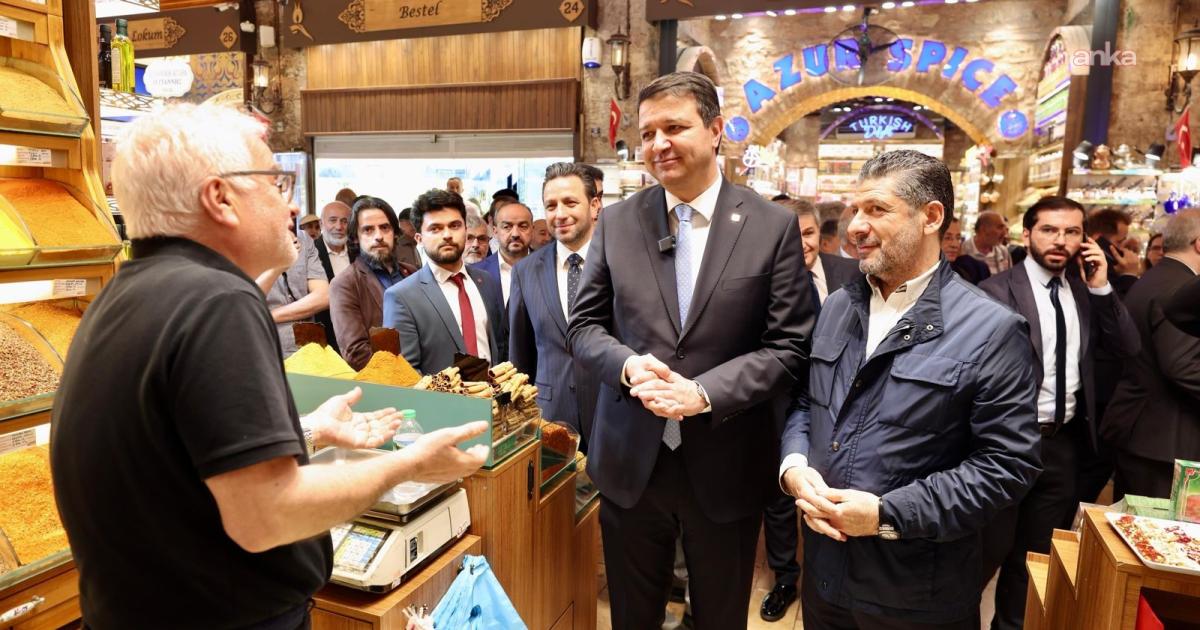 Arıkan Mahmutpaşa ve Mısır Çarşısı'daesnaf ziyaretinde