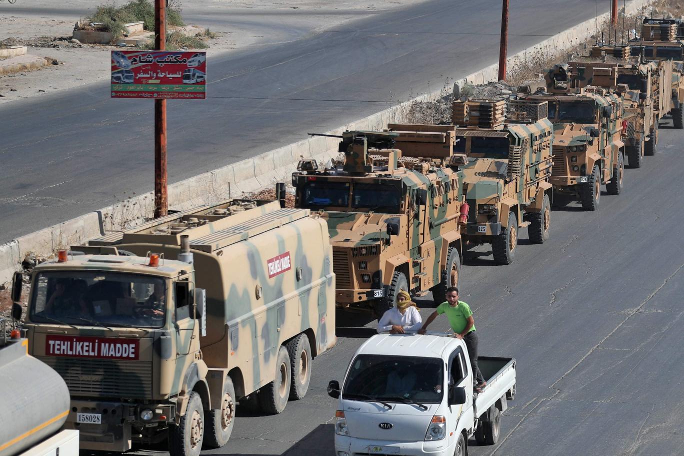 idlib de tsk konvoyuna saldiri
