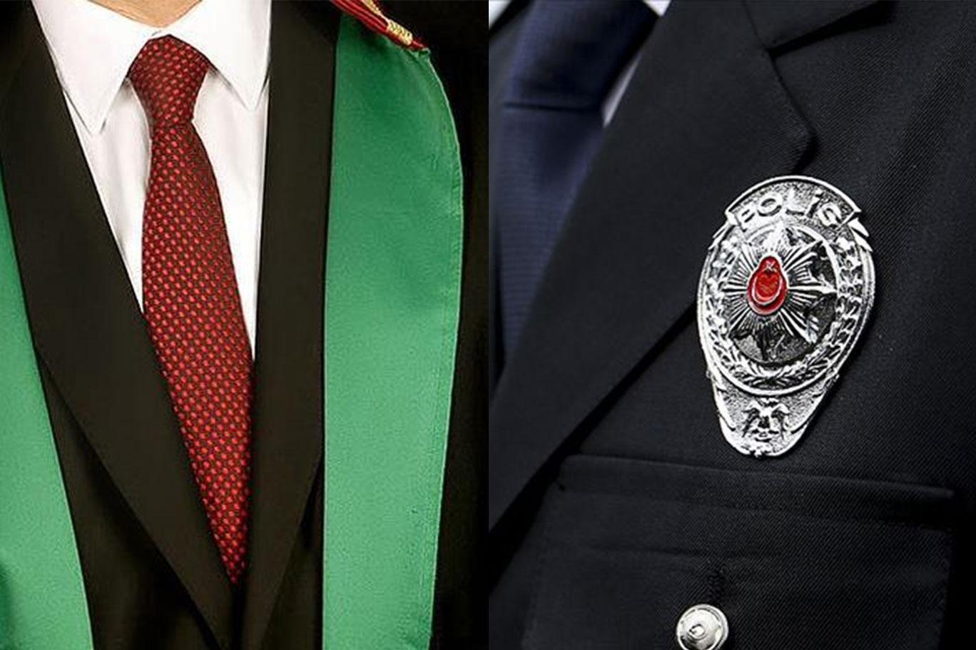 polis kimlik gosteren avukatin ustunu