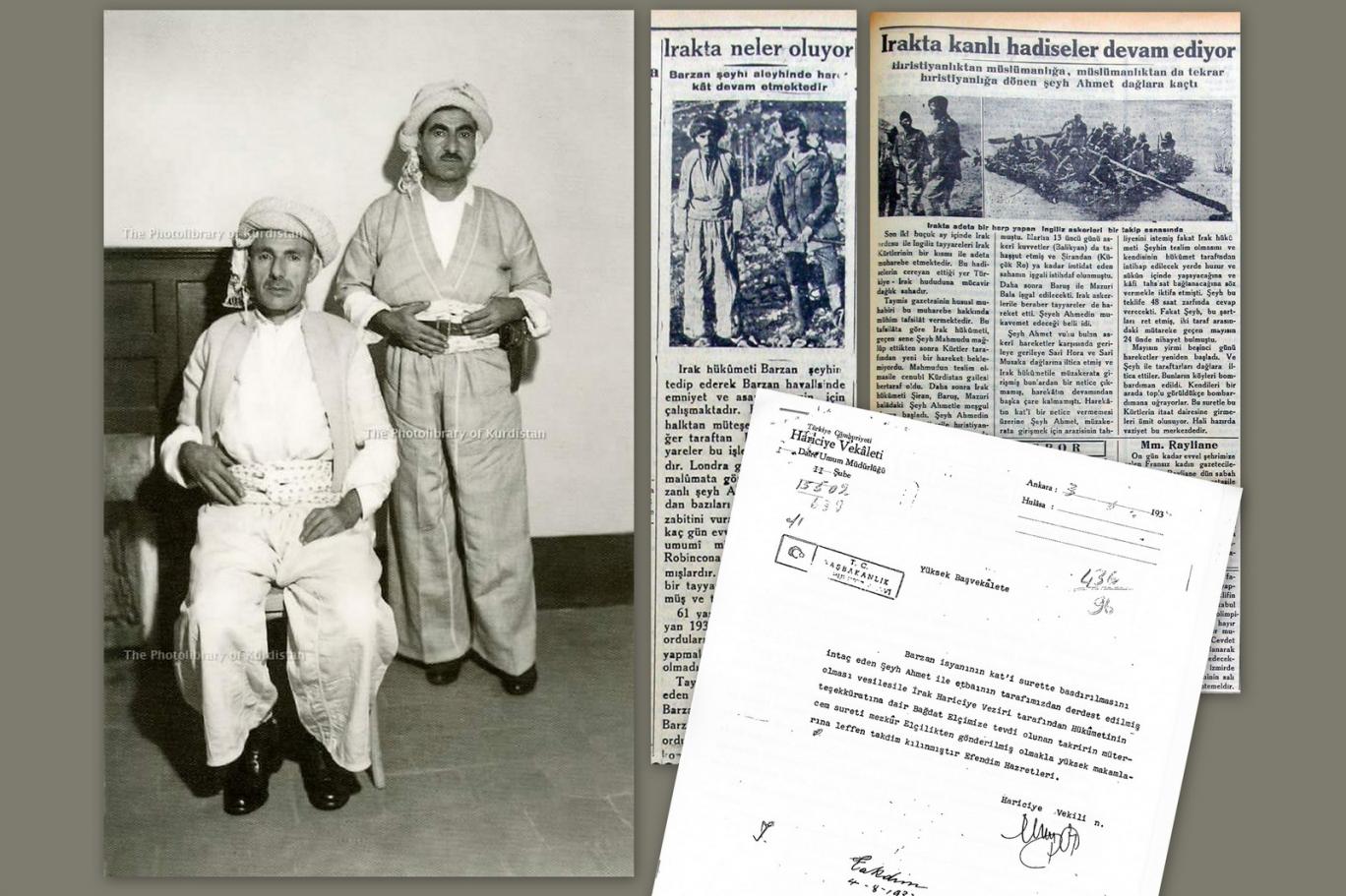 seyh ahmed barzani ve mustafa barzani