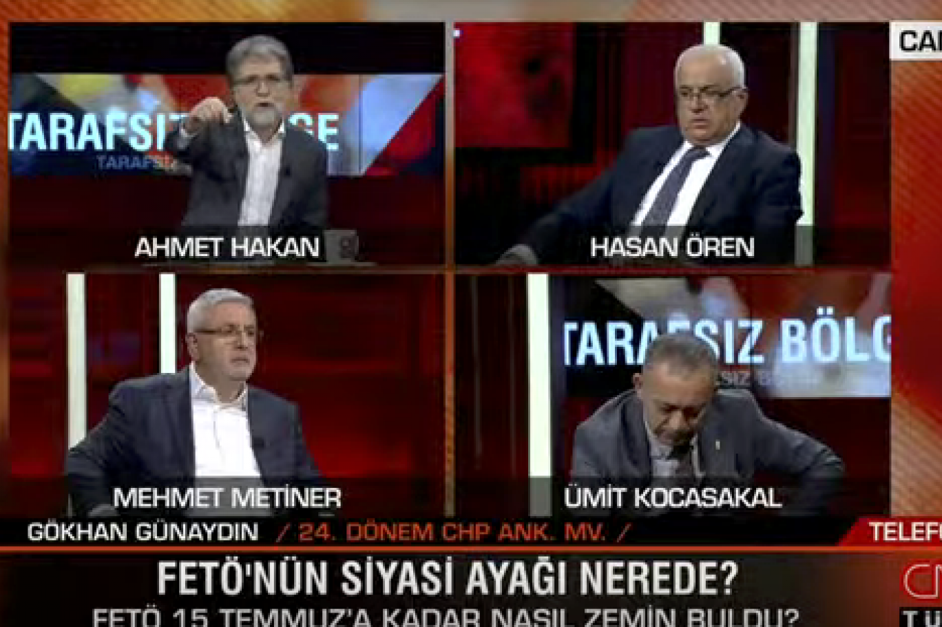 cnn turk te ahmet hakan la eski chp li