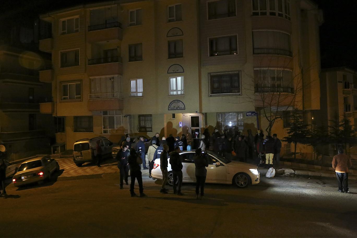 ankara da 4 katli bir binanin zemini