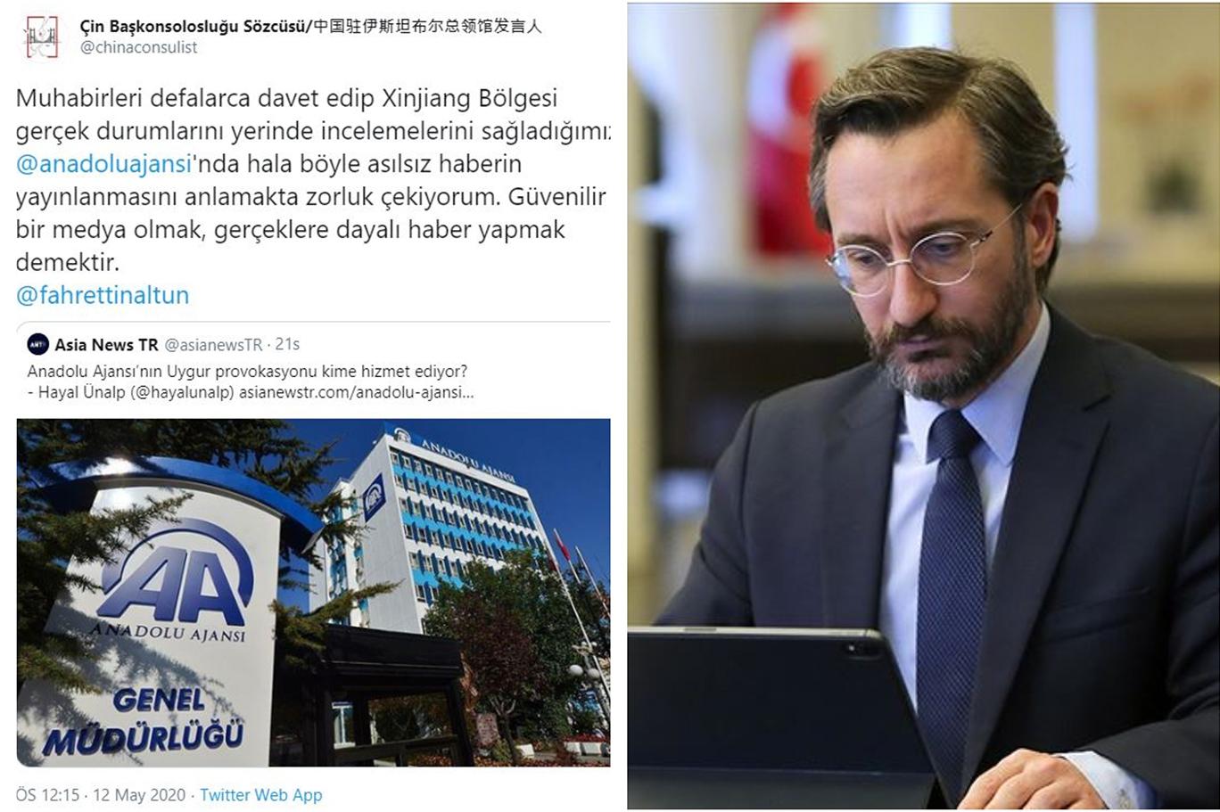 Cin Baskonsoloslugu Anadolu Ajansi Ni Iletisim Baskani Fahrettin Altun A Sikayet Etti Independent Turkce