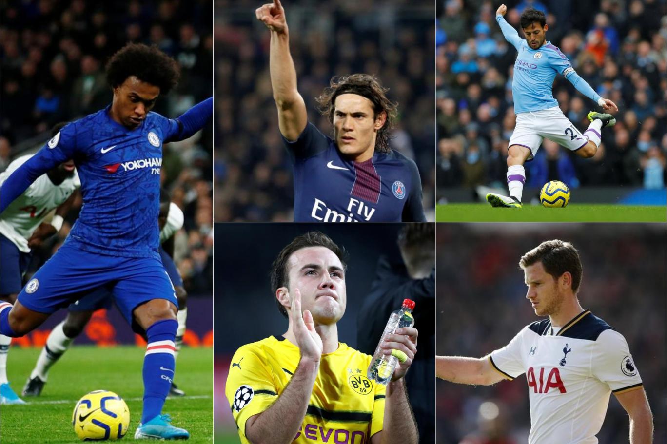 willian cavani david silva pedro