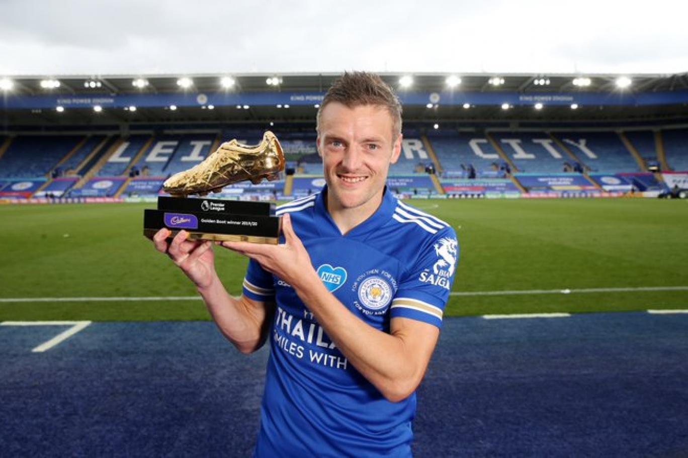 gol krali leicester cityli vardy oldu