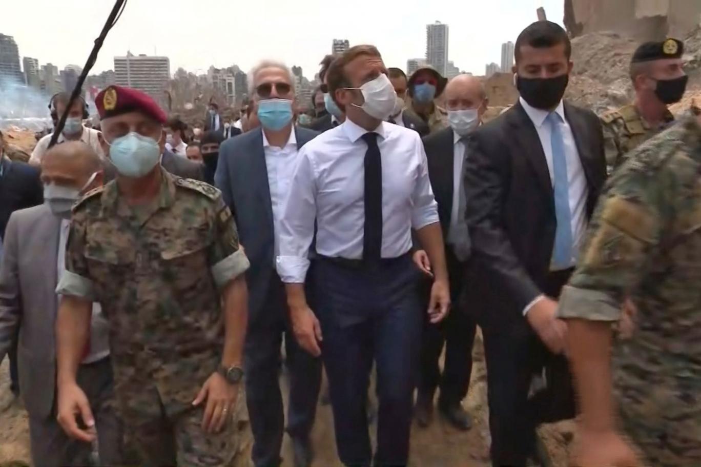 reuters macron lubnan da reform icin