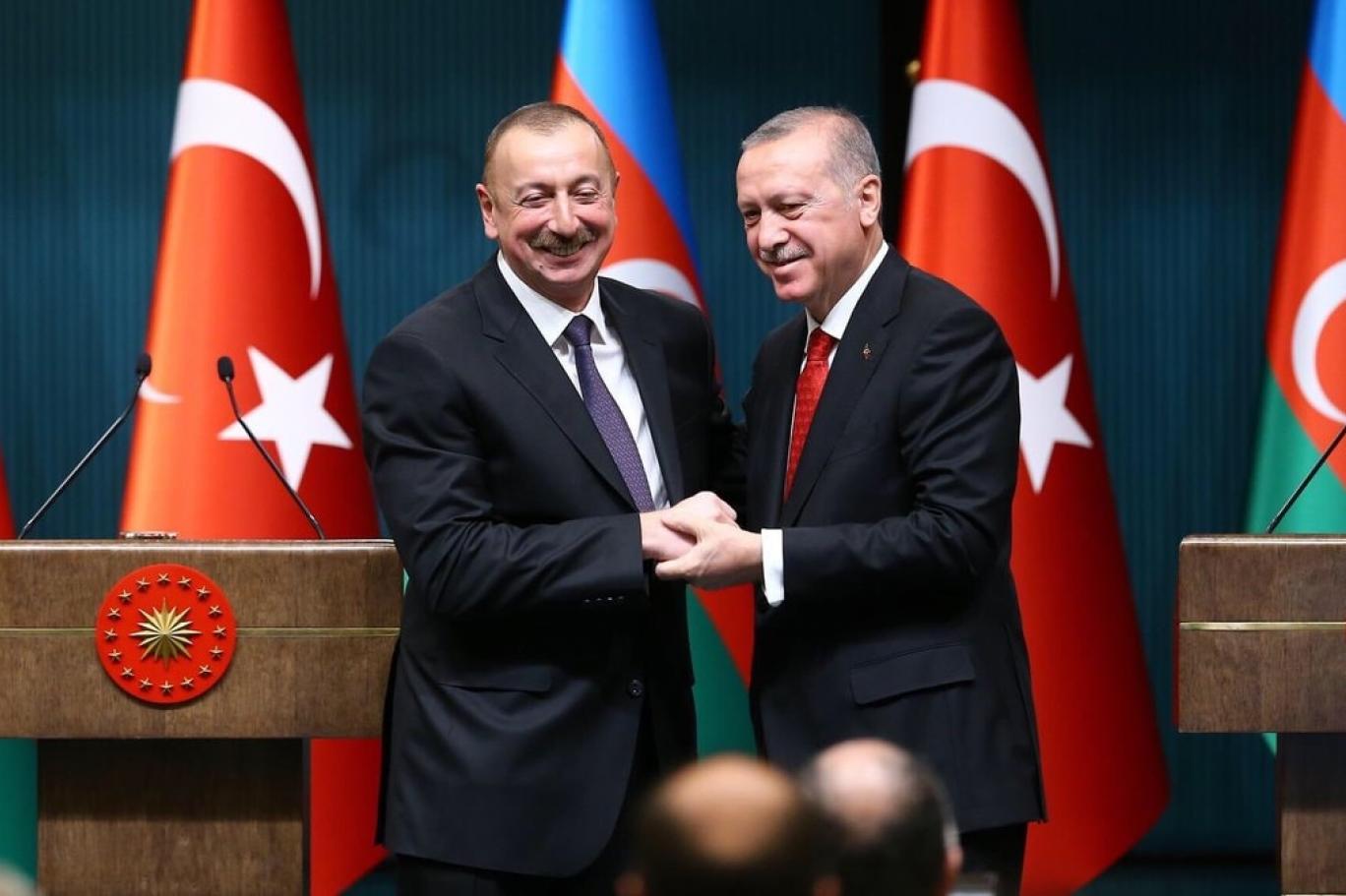 cumhurbaskani erdogan aliyev ile