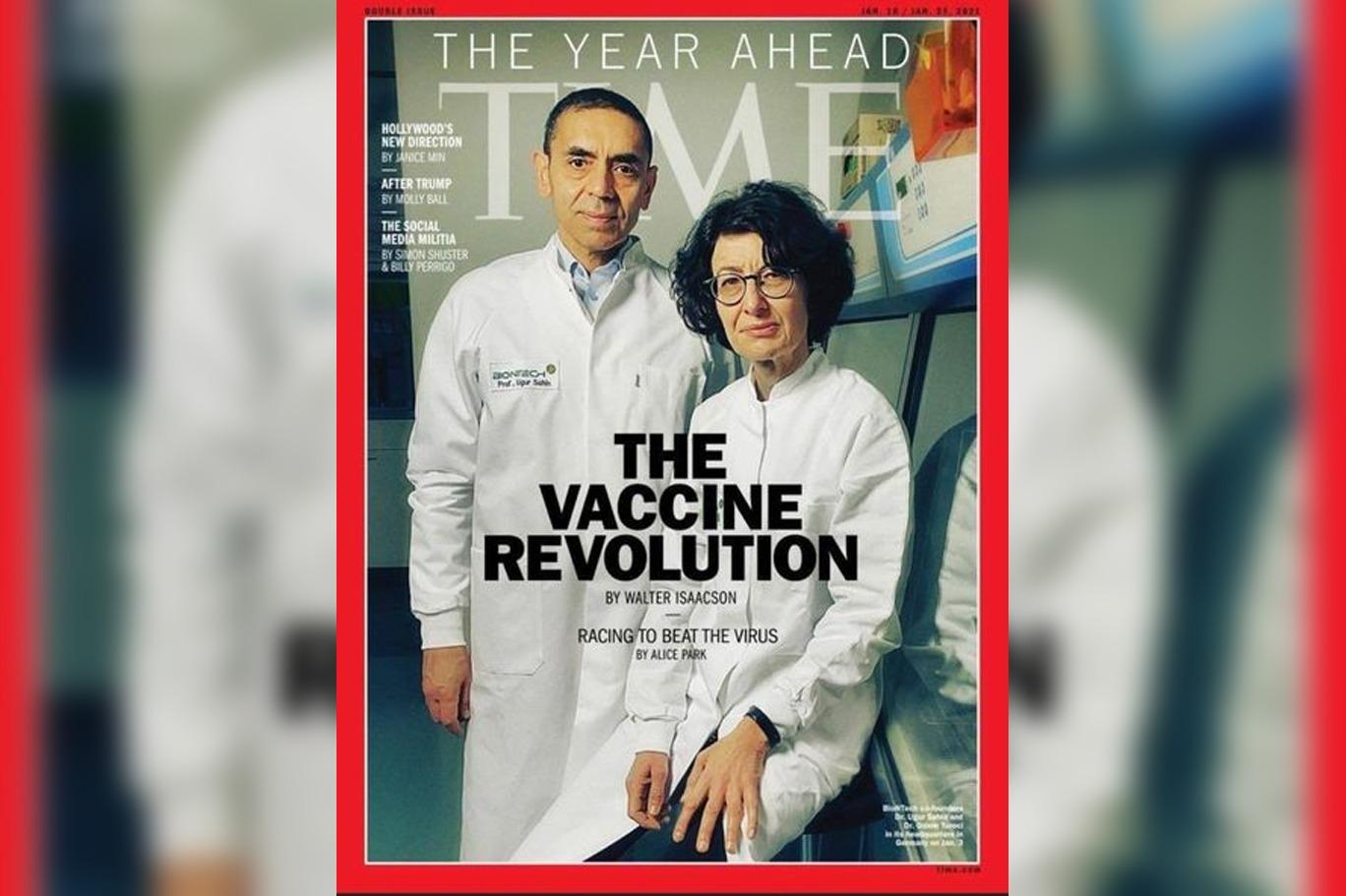 Türeci ve Şahin bu kez de Time dergisinin kapağında | Independent Türkçe