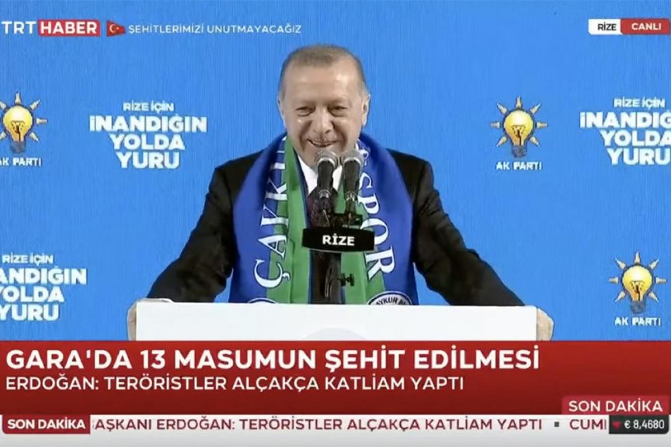 erdogan in guldugu kongreye iyi partili