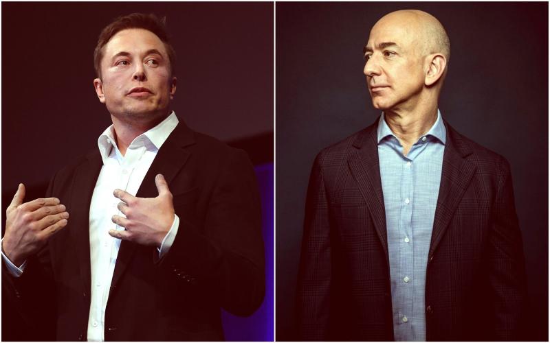Elon Musk Jeff Bezos