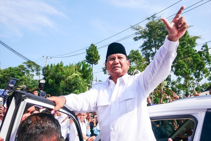 endonezya seçim Büyük Endonezya Hareketi Partisi (Gerindra) Genel Başkanı Prabowo Subianto AA.jpg