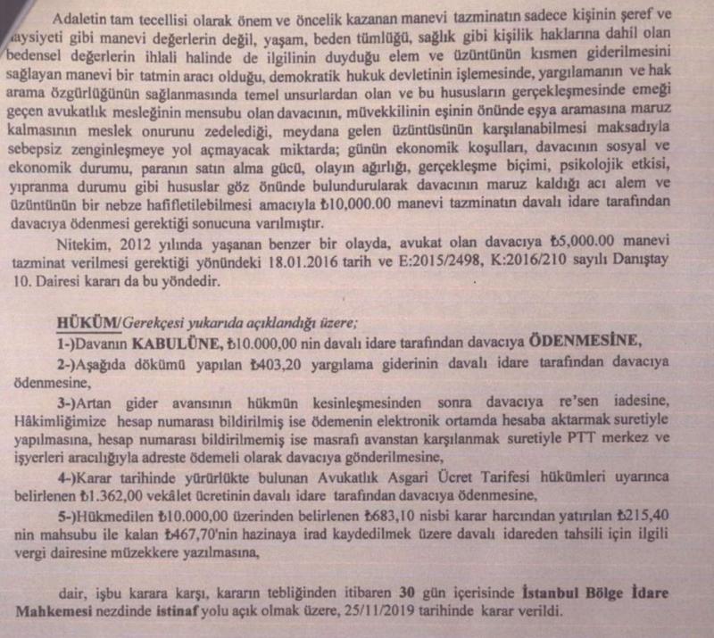 polis kimlik gosteren avukatin ustunu