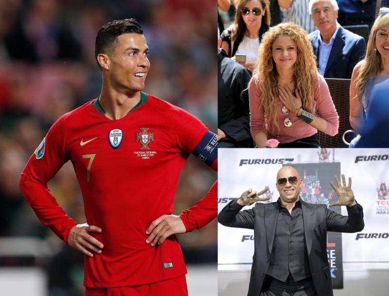 Ronaldo-Shakira-VinDiesel- Reuters.jpg