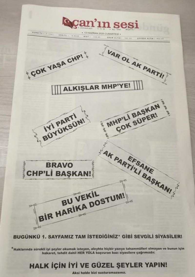 yerel gazete medya uzerindeki baskiya