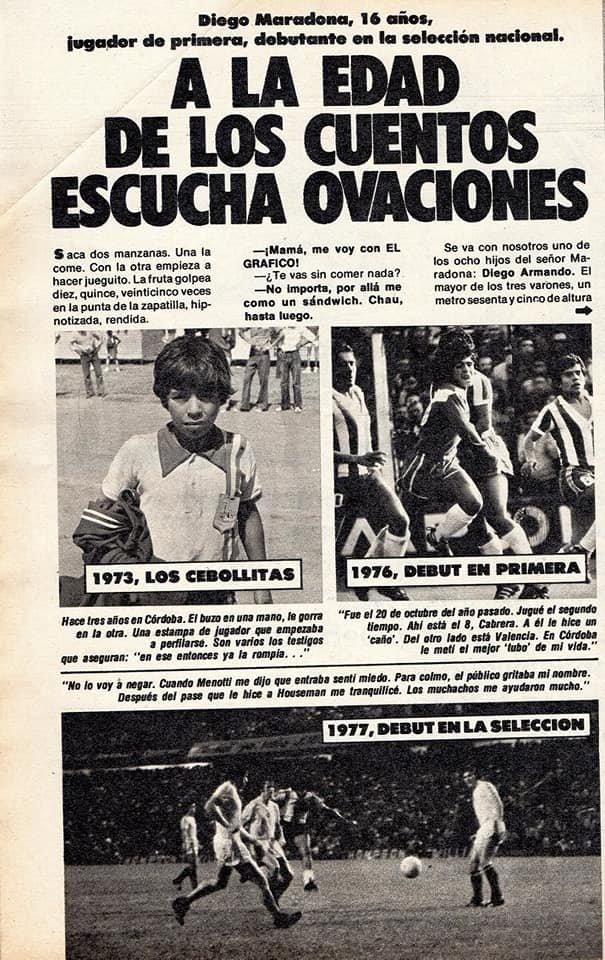 9 “Masal çağında alkışları dinliyor”. 1976 Kasımında yapılan bu haberde Maradona’nın nasıl üç yılda çocuk takımından Arjantin milli takımına kadar yükseldiğini gös.jpg