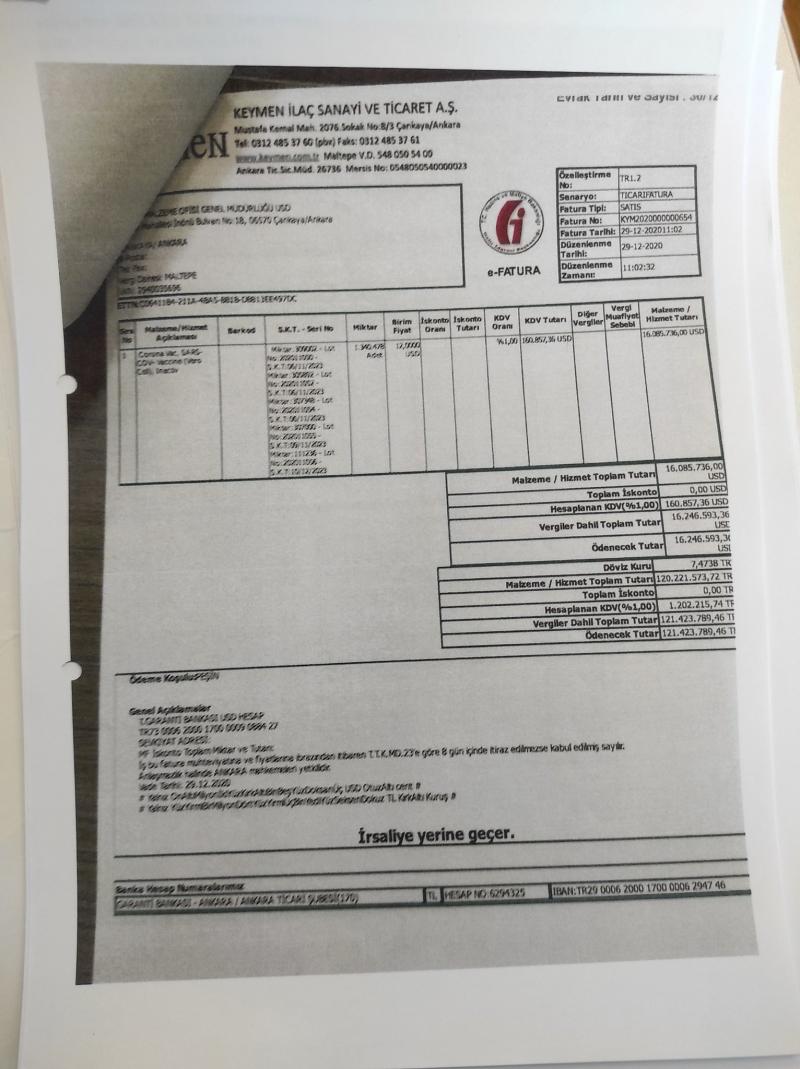 Keymen İlaç'tan "1 milyon doz aşı" açıklaması: Yaptığımız giderlere  karşılık ücretsiz olarak gönderildi | Independent Türkçe