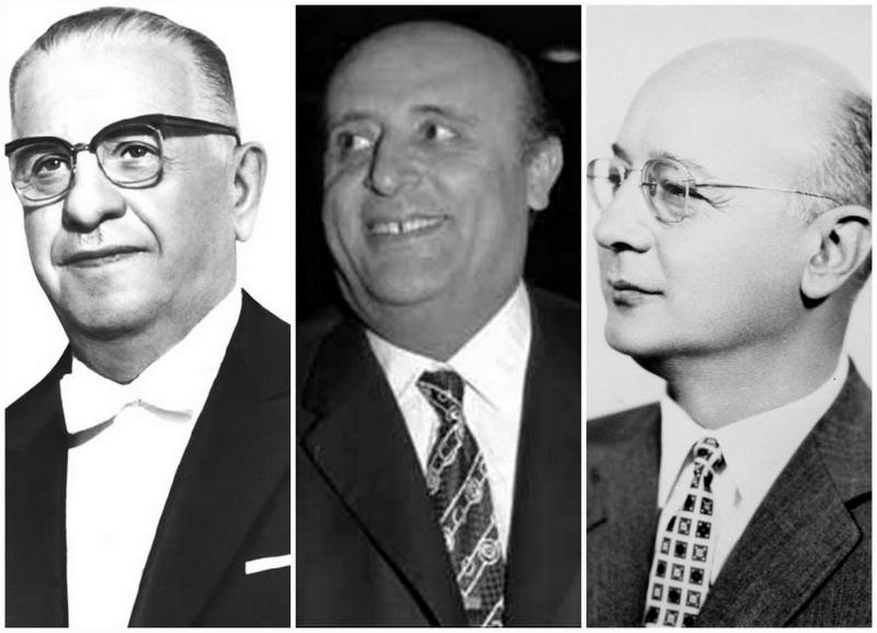 Cumhurbaşkanı Cevdet Sunay, Darbe öncesi Başbakan Süleyman Demirel İkilisi ve ayrıca Darbenin ilk Başbakanı Nihat Erim.jpg