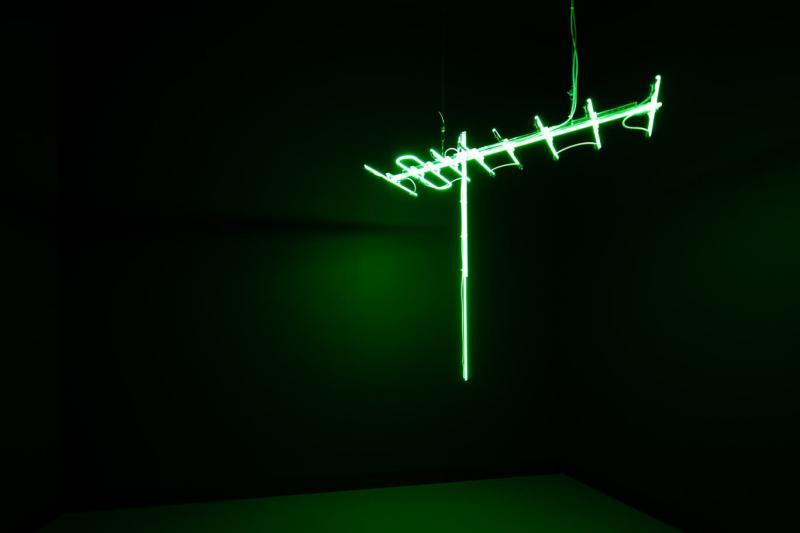 Ahmed Mater, Antenna (Green), 2010. From the series Antenna. 150 x 150 x 50 cm. Courtesy of a private collection. Photo  Riyadh Art 2021.jpg
