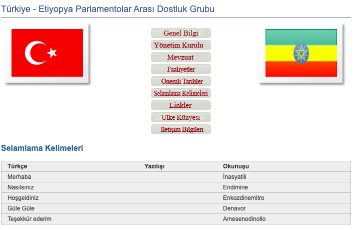 etiyopya selamlama