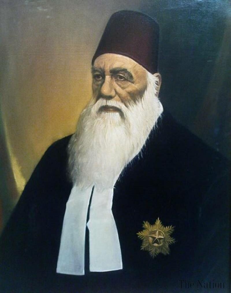 Aligarh Meresesi kurucusu Sir Seyyid Ahmed Han-kaynak, mecra sitesi.jpg