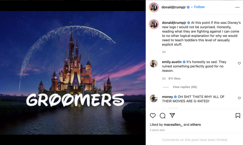 Trump Jr.'ın Disney paylaşımı1 (Instagram).png