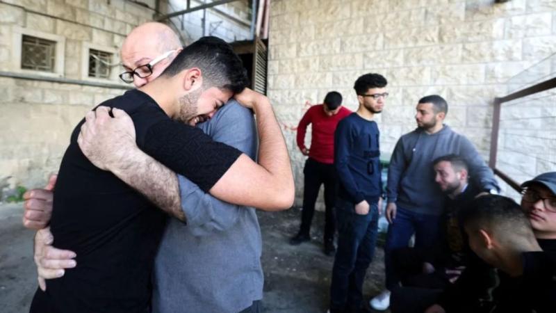 İsrail askerlerinin katlettiği avukat Muhammed Hasan M. Assaf'ın evinde taziye.JPG
