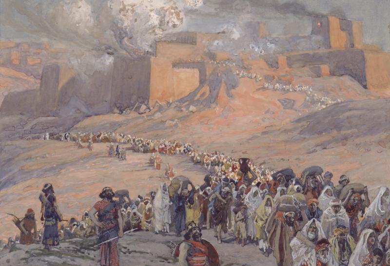 James Tissot tablosu,1896 yılı-Yahudilerin esaret ve  Babil sürgününü tasvir ediyor.  Kaynak-Vikipedi.jpg