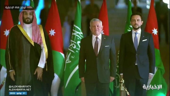 Kral II. Abdullah ve M. Bin Salman başkent Amman'da.jpg