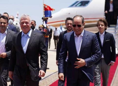 Ürdün Kralı II. Abdullah ve Mısır Başkanı Abdulfettah Sisi, İran'a karşı yeni bir ittifak arayışı.jpg