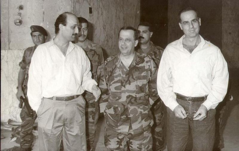 İki Hıristiyan askeri komutanı Semir Caca ile Mişel Awn, düşman kardeşler. Kaynak, pintereset.jpg