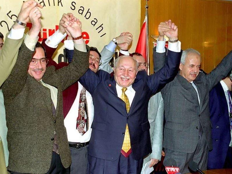 Aydın Menderes'in Refah Partisi'ne katılışı basında olay yarattı.JPG