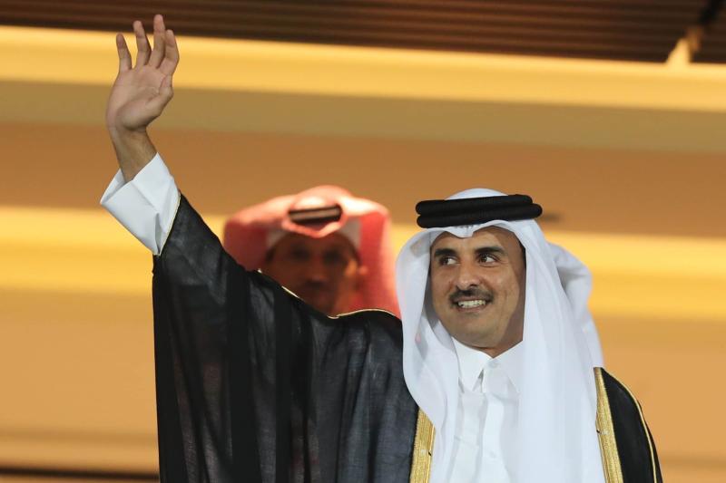 Katar Emir El Tamim, İhvan ile ilişkiyi reddediyor.jpg
