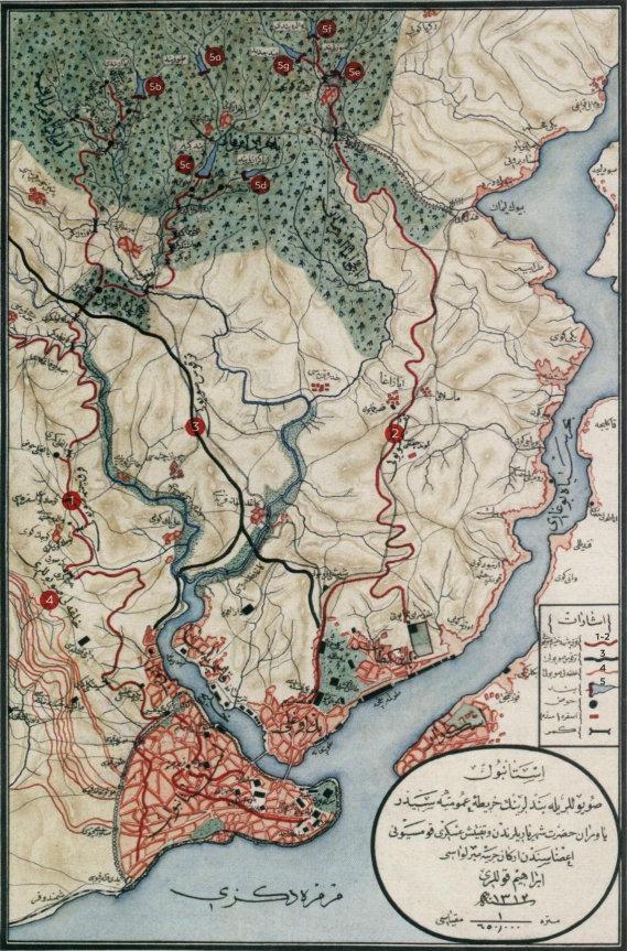 Sultan II. Abdülhamid Dönemi’nde çizilen İstanbul’un suyolları ve bendlerinin haritaları.jpg