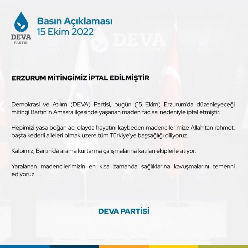 DEVA Partisi mitingi iptal etmesine rağmen yüzlerce vatandaş toplandı: Evet anketler var, sayılar var ama bir de gerçekler var