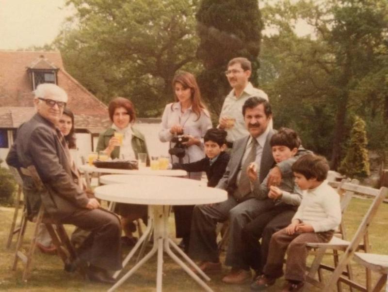 Abdullatif Reşid ile Celal Talabani aileleriyle birlikte