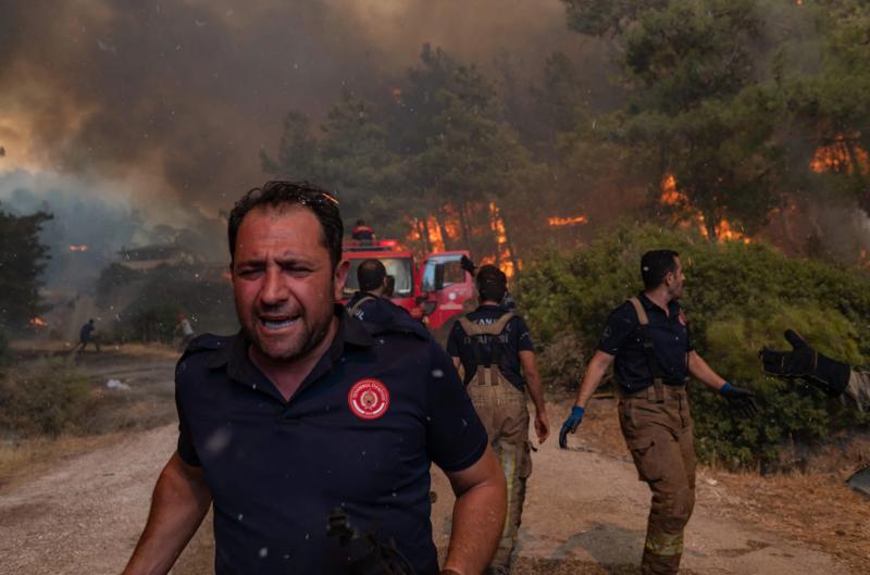 Muğla Marmaris yangın AFP
