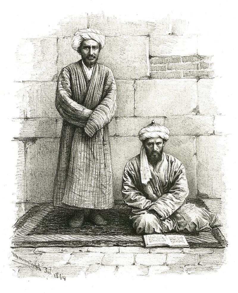 Türkistan dervişleri kıyafetleriyle.jpg