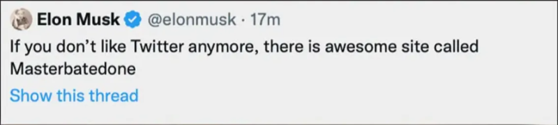 Elon Musk, Mastodon