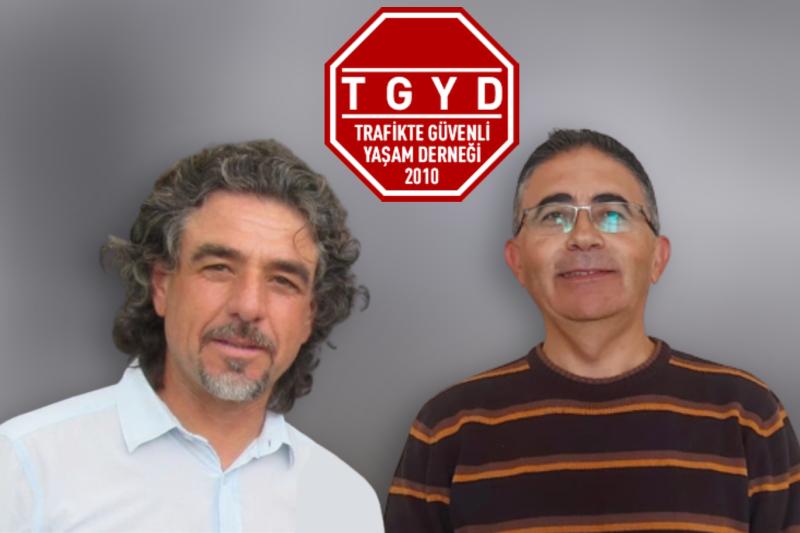 Trafikte Güvenli Yaşam Derneği Başkanı Atila Aypar ile Başkan Yardımcısı Hüseyin Sevay.jpg