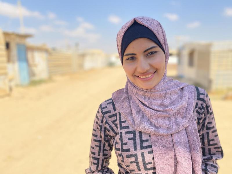 18 yaşındaki Ürdünlü (Filistinli) mülteci bir kız. UNICEF.jpg