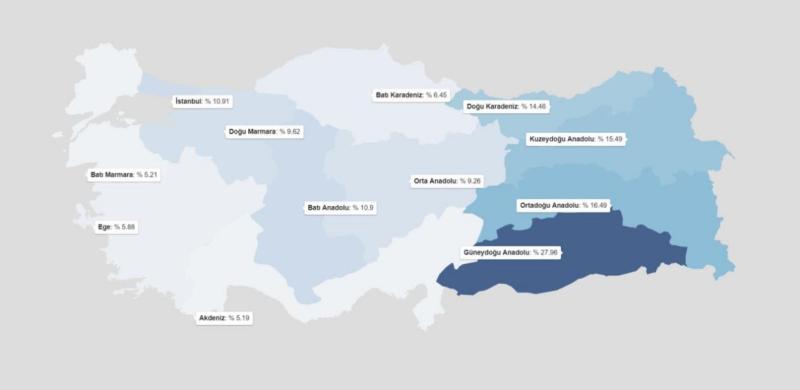 Harita 12.  Türkiye’de kadınların iş hayatına katılmasını desteklemeyenlerin coğrafi dağılımı.JPG