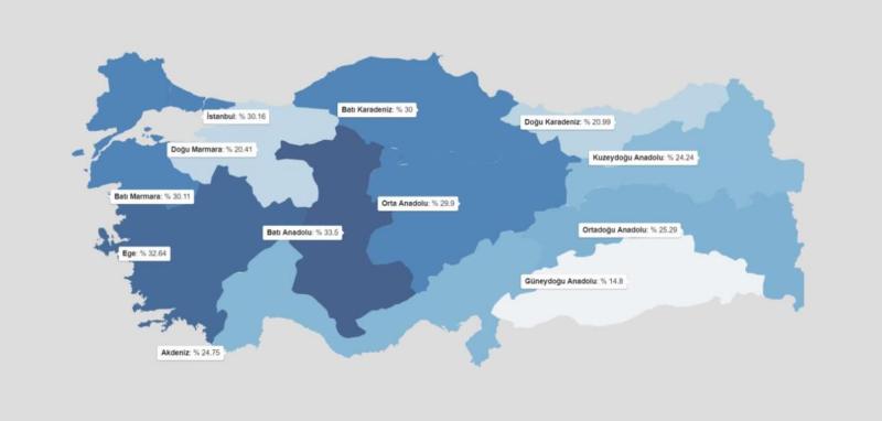 Harita 18.  Türkiye’de burçlara inananların coğrafi dağılımı.JPG