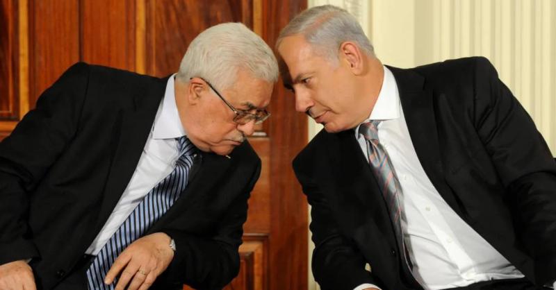 Netanyahu, Filistin başkanı Mahmud Abbas'a baskı yaparak susturuyor.jpg